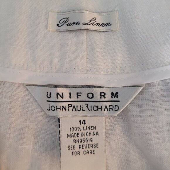 John‎ Paul Richard White Linen Pants - Picture 5 of 6